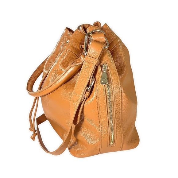 🎉HP🎉 ORA DELPHINE Tan Leather Hobo Bag👜 - Picture 3 of 8
